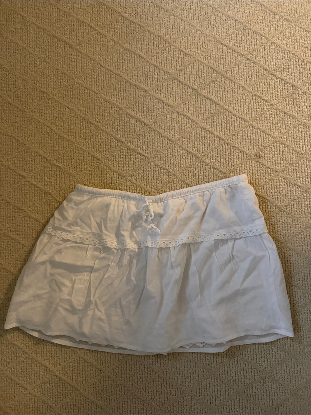 Reformation White Mini Skirt